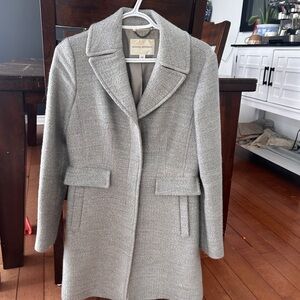 Banana Republic Light Gray Pea Coat